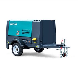 [Hot Item] Cfair Portable Diesel Air Compressor Cfm 185 Bar 7 for Drilling