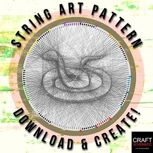 Snake String Art Pattern: Reptile DIY Template (PDF Download) - Etsy Canada