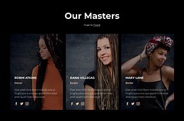 Beauty salon masters - CSS Template by Nicepage