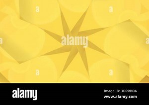 A mesmerizing abstract background loop featuring a vibrant yellow color palette and dynamic geometric star shapes that rotate and evolve, creating a hypnotic visual experience Stock Video Footage - Alamy