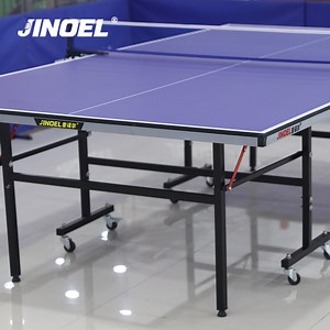 [Hot Item] Mesa de tenis de mesa personalizada con logo, mesa de ping pong portátil para uso en interiores