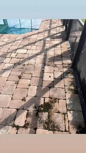 Following a meticulous cleaning, sanding, and sealing process, these pulled deck pavers now showcase their enhanced beauty and durability. | Perfect Wash of Vero Beach