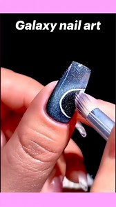 Galaxy nail art | How To Make