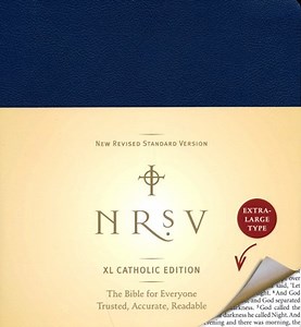 NRSV XL Catholic Bible, Imitation Leather, Navy