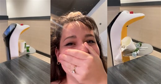 A Robot Server Spills All Its Drinks And People Are Sorry For The Little Dude