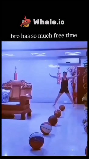 Inflyta on Instagram: "The instagram reel of contortionist executing precise balances and acrobatic poses atop a row of basketballs in a blue-lit room, showcasing exceptional flexibility and core strength through handstands, splits, and dynamic transitions. The caption "bro has so much free time" playfully nods to the years of dedicated practice needed for such feats, eliciting humorous and bewildered reactions in replies, like aspirations for similar leisure pursuits. Shared by @PicturesFoIder