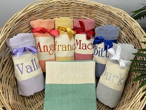 Personalized Towel, Bachelorette Party Favor, Bridesmaid Gifts, Beach Towel, Housewarming Gift, Bridal Shower Gift, Personalized Gift - Etsy