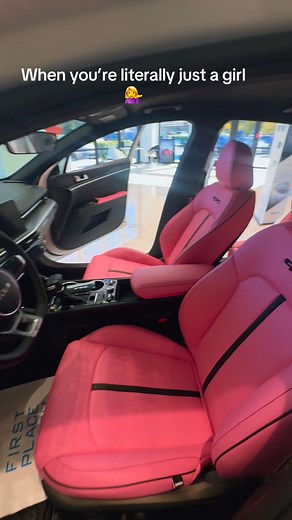 Our custom pink interior K5 is still available! Come check it out 🩷🎀 | Hendrick Kia of Cary