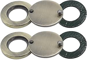 2-Pack Bronze Peephole Cover, Door Viewer Security Protection, Self-Adhesive Installation Tools Included, Enhance Privacy and Security for Home and Office