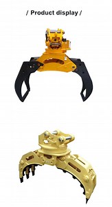 [Hot Item] Mechanical Log Grapple for Excavator Attachment Manual Wood Grab