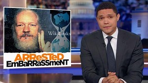 What does Julian Assange’s arrest mean for freedom of the press? Why does he look like the creepy stepdad in every porno? What’s with the business casual cat? Full piece: http://bit.ly/2GjItzj | The Daily Show