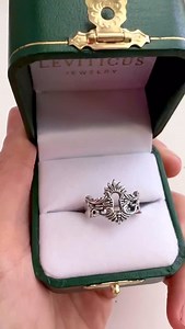 Here is the Victorian Keyhole Ring in sterling silver. This ring pairs nicely with the Leviticus Skeleton Key Ring. 🗝️ | Leviticus Jewelry