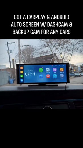 Eonon P4 9.33" Apple.CarPlay & Android Auto portable Screen with 4K dashcam & 1080p backup camera installed on an older car. For any cars. Thanks to Ford Boss Me for sharing! #eonon #eononp4 #carplay #AndroidAuto #carradio #dashcam #backupcamera #eonon20years | Eonon Official