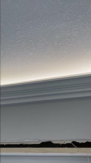LED strip indirect lighting crown molding