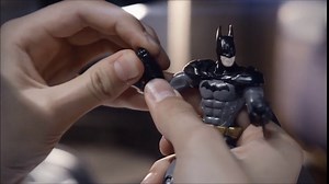 SpruKits DC Comics Batman: Arkham City Batman Action Figure Model Kit, Level 2