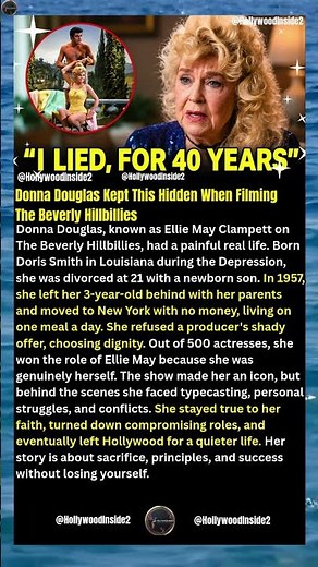 Donna Douglas Kept This Hidden When Filming The Beverly Hillbillies #shorts