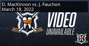 Dylan MacKinnon vs. Jonathan Fauchon, March 18, 2022 - Halifax Mooseheads vs. Blainville-Boisbriand Armada | HockeyFights
