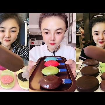 ASMR FAST EATING CHOCOLATE ICE CREAM MADE AT HOME | ASMR 아이스크림 먹기