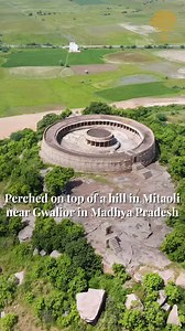 Perched on top of a hill in Mitaoli near Gwalior in Madhya Pradesh is the Chausath Yogini Temple, known for its unique circular layout. Built in the 9th century CE during the reign of the Kachchhapaghata dynasty, this medieval temple was once dedicated to the 64 Yoginis, or female deities associated with the Shakta tradition. Over centuries, the 64 intricately carved Yogini statues which once stood here, were replaced with Shivlingas. Once a hideout of the dacoits, the Chausath Yogini Temple is 