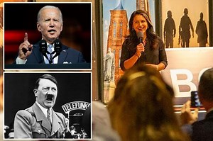 Tulsi Gabbard compares Joe Biden to Hitler at New Hampshire rally