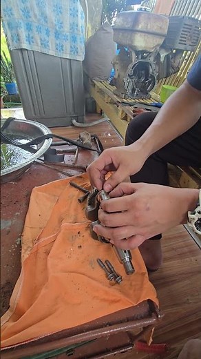 manual crankshaft polishing of gx390 13hp honda from STD. to 0.25mm connecting rod assy