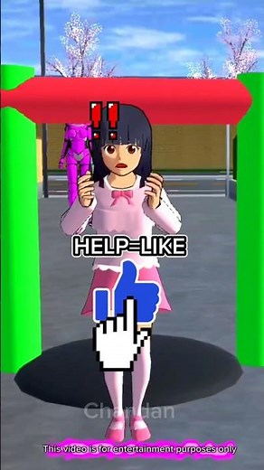 Mio Stuck Needs Help 😁😒 #shorts #viral #sakuraschoolsimulatordrama #yutamio