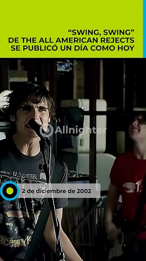 • El 2 de diciembre de 2002, The All-American Rejects publicó "Swing Swing", su single debut y el primero de su álbum homónimo. • El sencillo caló profundo en los corazones jóvenes de aquella época y, pese a ser los primeros pasos de la banda, brillaban en la señal de Mtv, Mtv2 y Fuse. • El sonido de "Swing Swing" es híbrido y puedes encontrar en partes iguales el alternative rock, el emo-pop y el pop-punk. La fórmula funcionó bien. • Los chicos de AAR lograron posicionar este tema en el número 
