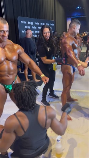 3.3K views · 106 reactions | More #behindthescenes footage with the men today at the @amateurolympia in Orlando, FL! As the @amateurolympia is wrapping up, we are getting ready for the @mrolympiallc to begin!朗 For all of your Competition Tanning needs, Go with the Pros @protan_official! Schedule your next Competition Tan or buy your DIY Tanning Products at PROTANUSA.com (link in bio)! Don’t Step On Stage Without It! | Pro Tan | Facebook