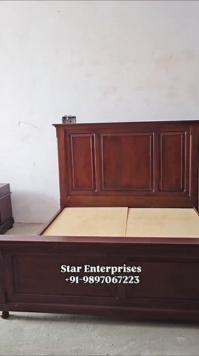 Wooden Modern Bed Design by Star Enterprises Furniture. #bed #woodenbed #teakbed #maharajabed #luxurybed #antiquebed #starenterprisesfurniture #italianbed #europeanbed #furnituredesign #woodcarving #homedecor #homedecoration #luxury #carving #bedwithsidetable #boxbed #kingsizebed #starenterprisesfurniture #luxuryfurniture For more information, please contact us on: - 91-9897067223 | Star Enterprises furniture