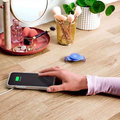 PopSockets Phone Grip Slide for Phones and Cases, Sliding Phone Grip with Expanding Kickstand - Carbonite Weave