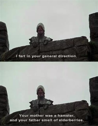 Monty Python and the Holy Grail (1975)🎥💫#funniestmovieclipsever #70s #funny #genx #comedy #spoof #comedy #comedia #funnyshorts #comedyreels #funny #trending #trendingreels #relatable #foryou #reels #viralvideochallenge | Classic Film
