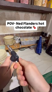 45K views · 6.5K reactions | POV- Ned Flanders hot chocolate  @thecookinthenook #hotchocolate #chocolate #cafe #barista #reels #latteart #christmas #marshmallow #simpsons #specialtycoffee | Connor Russell | Facebook