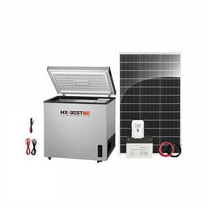 [Hot Item] 100L Refrigeration Equipment Guangdong Batch Ice Cream Fridge Solar Home AC DC Refrigerator Freezer Kit Commercial Mini Solar Deep Freezer