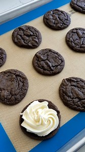 Click here for the full recipe: https://www.blessthismessplease.com/homemade-soft-oreos-from-cake-mix/ | Bless This Mess