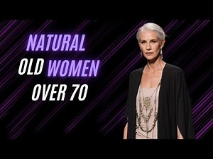 Natural Older woman Over 70 ⭐ Fashion Shows Redefining Age with Women Over 70 as Models #over70