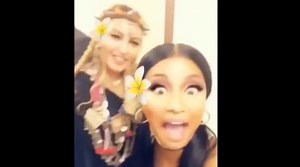 Nicki Minaj And Madonna Lock Lips Backstage At The VMAs!