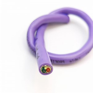 [Hot Item] Câble Profibus Dp 1X2X 22AWG/19 Violet 150ohm Câble de communication à double cœur avec blindage PUR