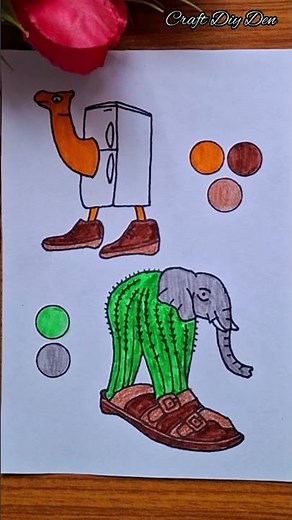 Brainrot Coloring 🧡🖤 #frigocamelo #brainrot #trendingshorts #shorts #viral