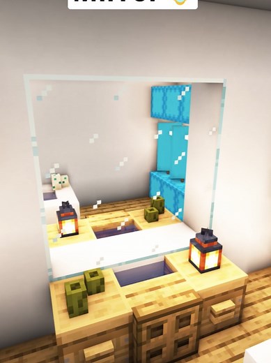 Minecraft Working Mirror🪞 #fyp #minecraft #viral TikTok