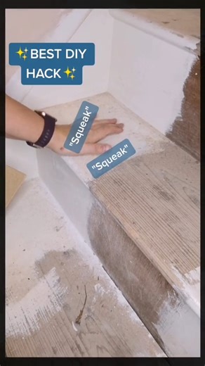 Squeaky steps?? Try these simple hacks ✨💪🏼 Follow along to see DIY and home reno progress! . . . . . . . . #diyhome #diy #diyhomedecor #diyprojects #diyproject #diydecor #diyvideo #easydiy #diyhomeprojects #instadiy #diyer #diyfun #paintingtips #projectoftheday #doityourself #diyinspiration #diytutorial #homediy #glosspaint #diyblogger #homerenovation #renovation #homedesign #womenwhodiy #beginnerdiy #paintinghacks #diytipsandtricks #homediyhacks #girlswhousepowertools #femalediyers | DIY With