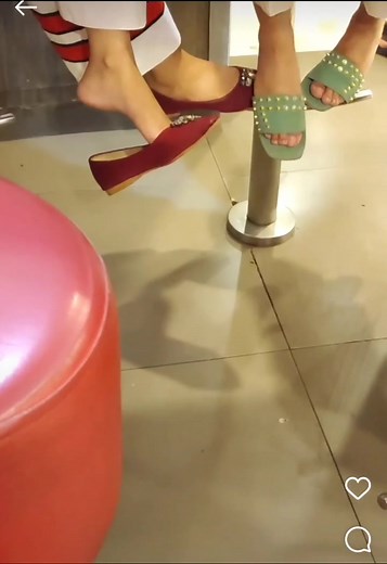Candid Shoe Play in Public Spaces