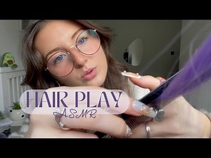 ASMR Hair play personal attention💆🏻‍♀️ (hair brushing, hair cutting, hair clipping, scalp check)