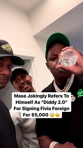 Mase jokingly refers to himself as “Diddy 2.0” as news spreads that he signed Fivio Foreign for a $5K advance. 😬 | HotNewHipHop.com