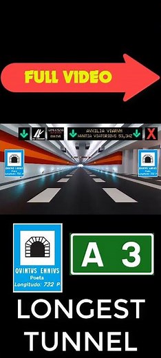 🔴MINECRAFT LONGEST HIGHWAY TUNNEL | Quintus Ennius Tunnel | A3 Highway (South Direction)