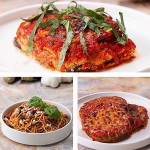 Here are three delicious meal options you can make with an eggplant! 🍆 | Tasty
