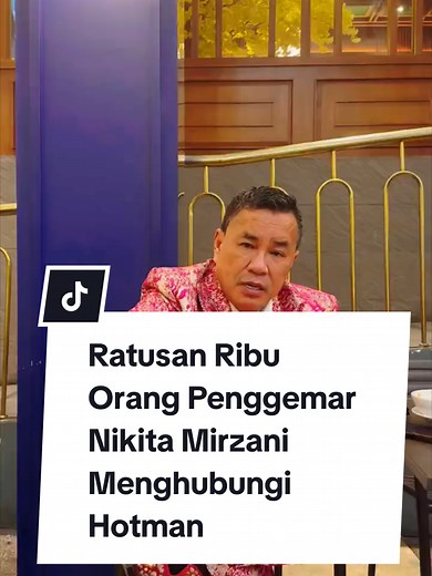 Dukungan Ratusan Ribu untuk Nikita Mirzani dari Hotman Paris
