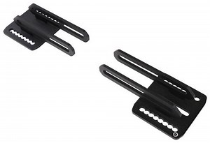 Exposed Racks Roof Rack - Raised Side Rails - Square Bars - Steel - Black - 2 Bars Exposed Racks Roo