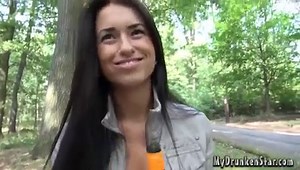 Vicky Drunk girl pisses at the camera Drunk Fashion Show