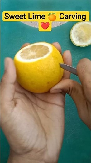 Next-level Sweet Lemon Cutting 🤗🔥 Carving ❤️#fruitcutting #sweet #lemon #satisfying #shortvideo