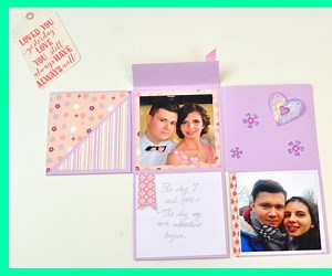 How to Make a Scrapbook Album - DIY Folding Mini Album